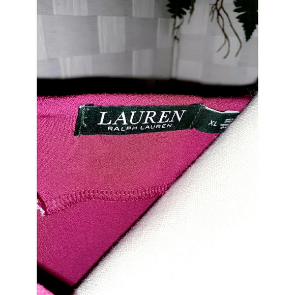 Lauren Ralph Lauren Keyhole Front Georgette Tunic - Picture 16 of 16